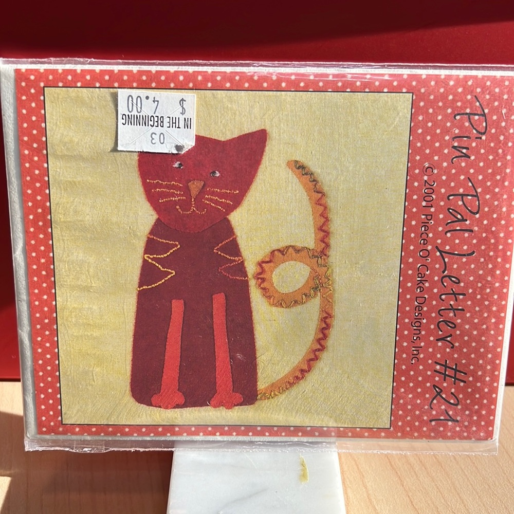 Rare Pin Pal Letters by Piece O’Cake #21-25 uncut factory fold